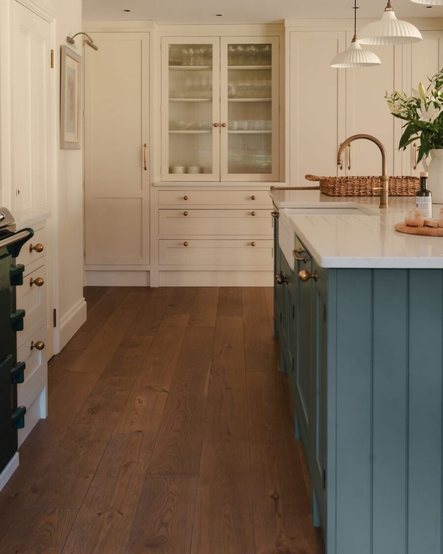 English Green Kitchen and Boot Room