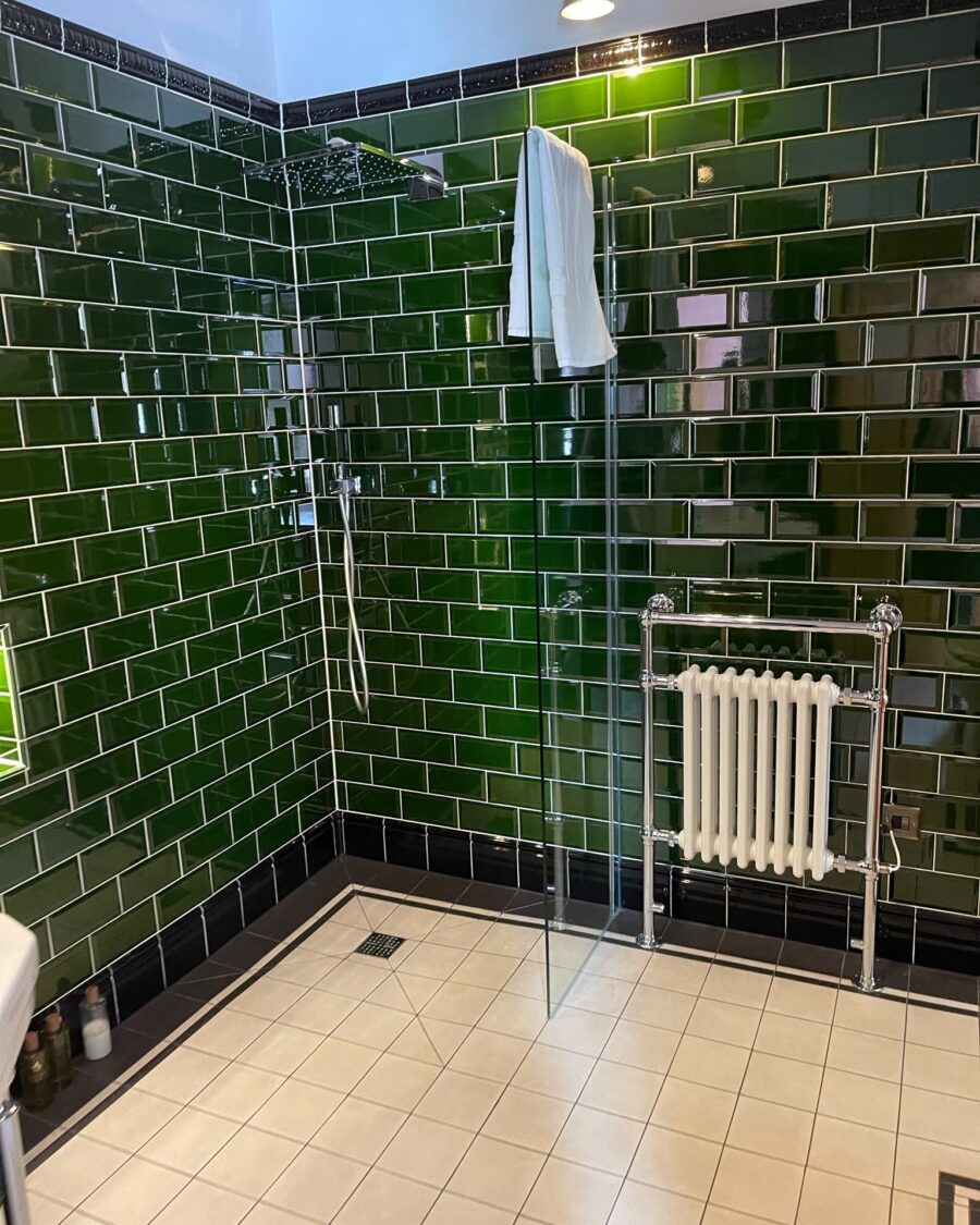 Green Tile Bathroom