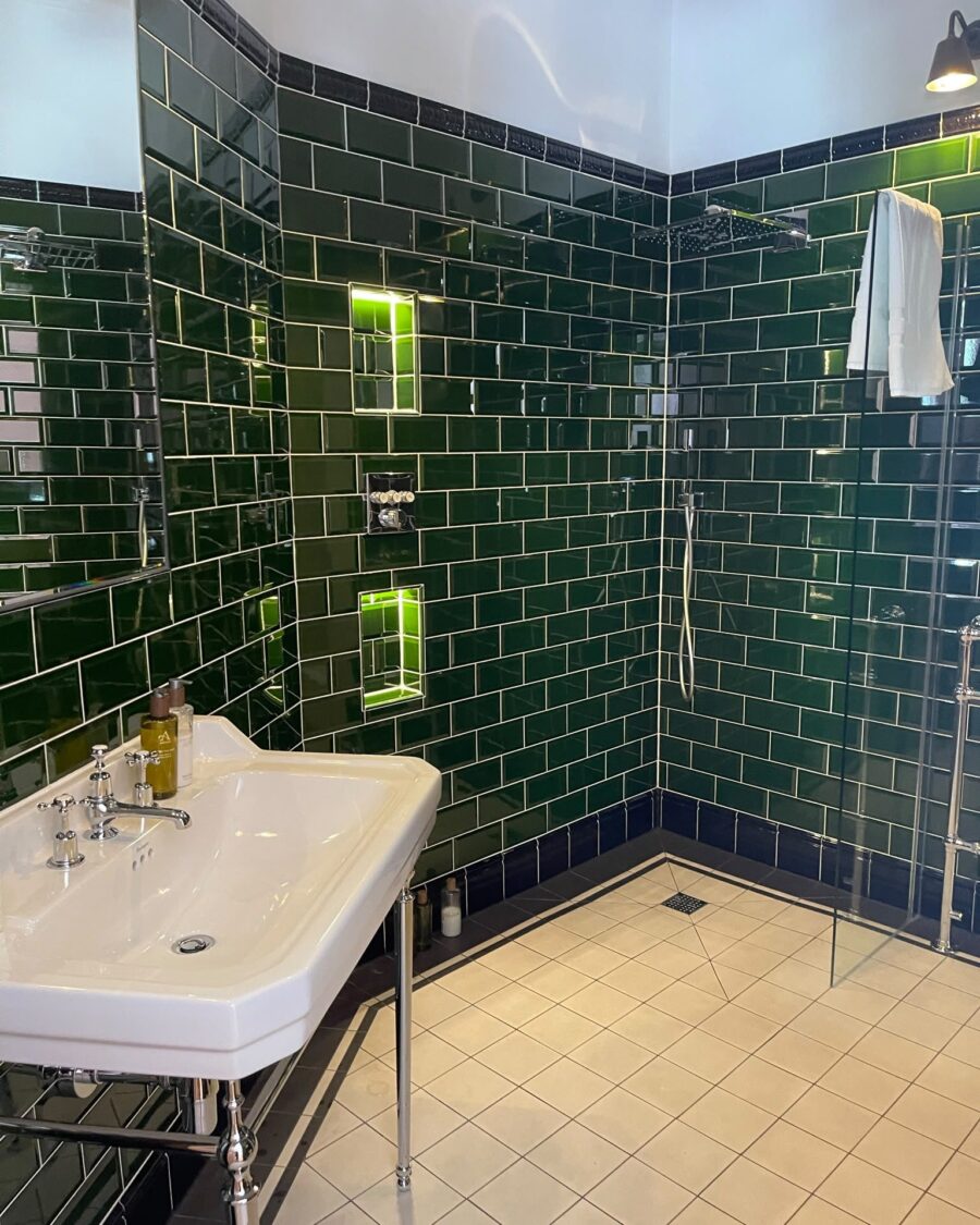 Green Tile Bathroom