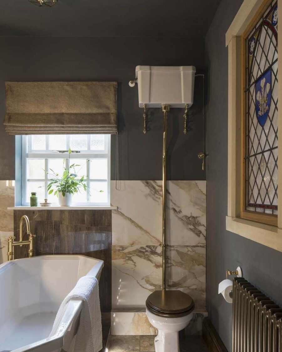 Navy Bathroom and Cloakroom