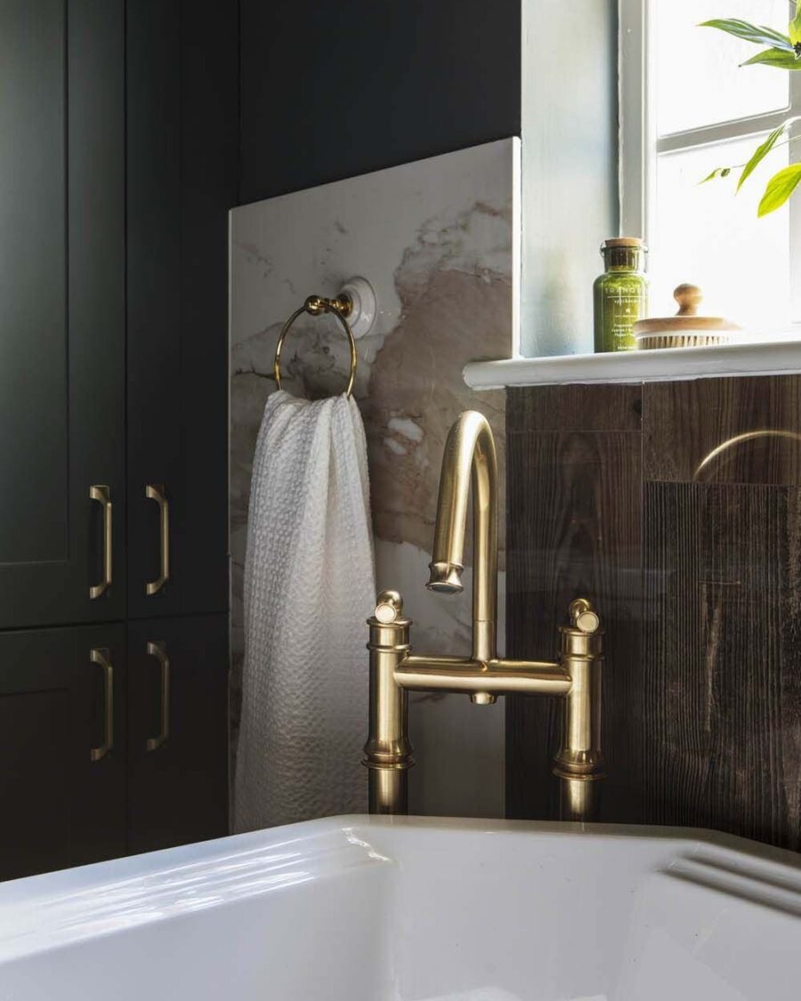 Navy Bathroom and Cloakroom