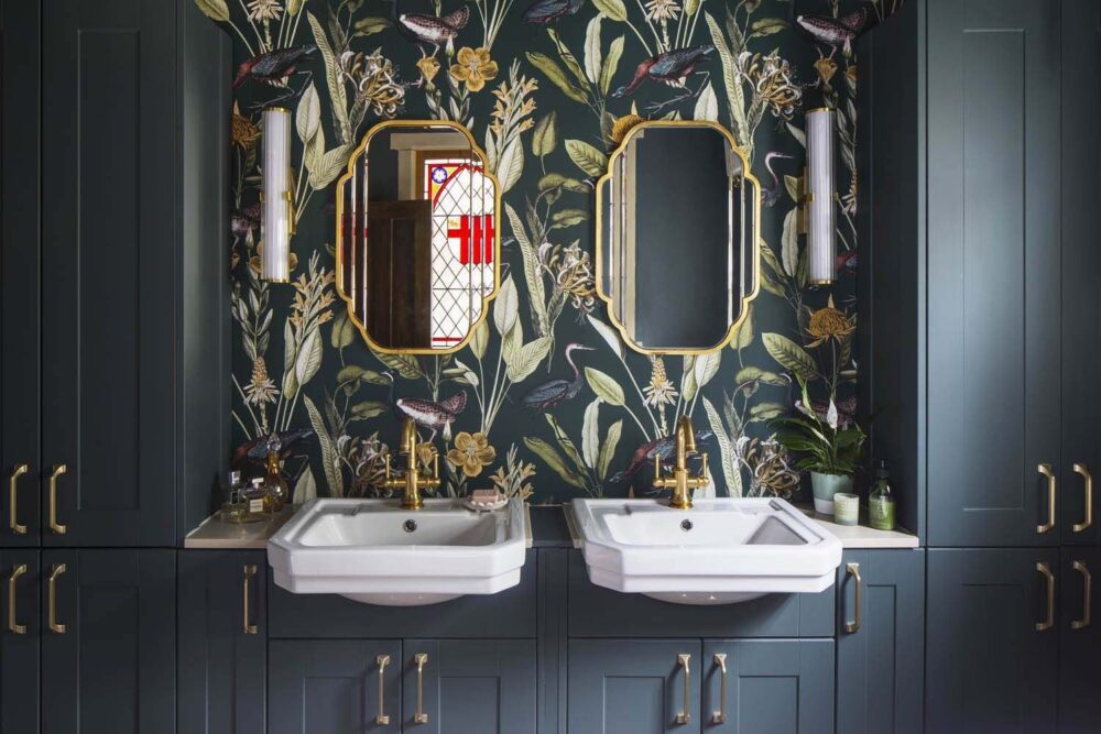 Navy Bathroom and Cloakroom
