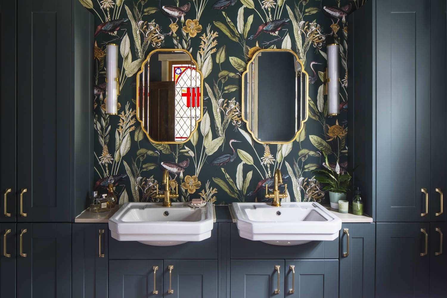 Navy Bathroom and Cloakroom