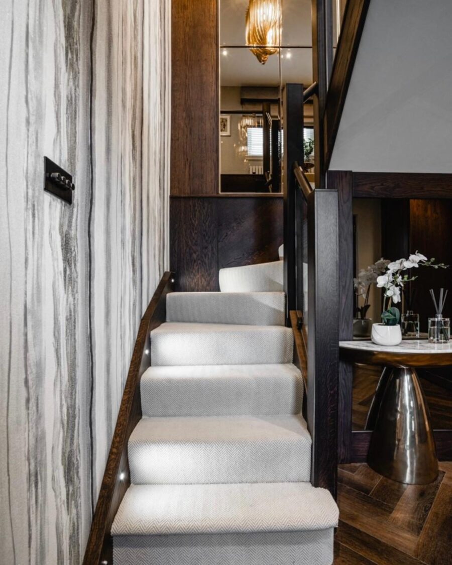 Panelled Study and Staircase