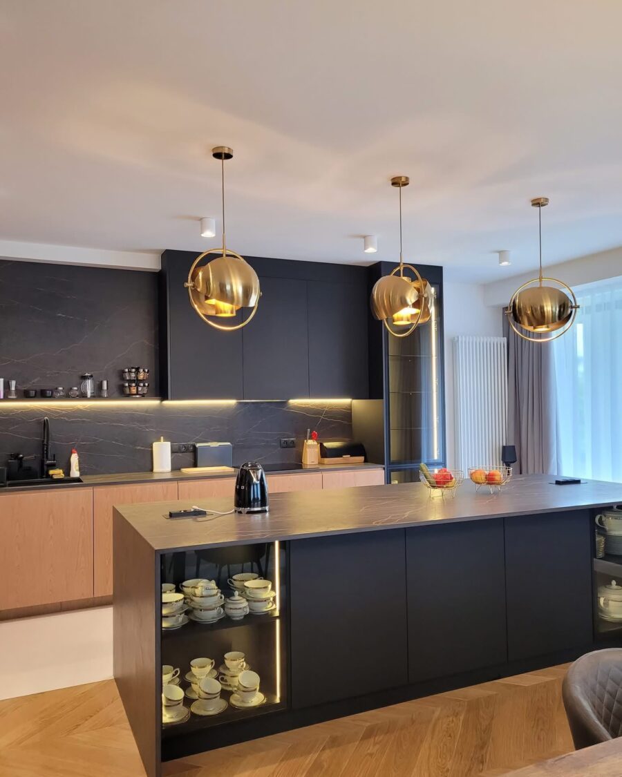 Walnut and Graphite Kitchen